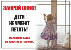 Открытое окно - опасность для детей Открытое окно - опасность для детей.